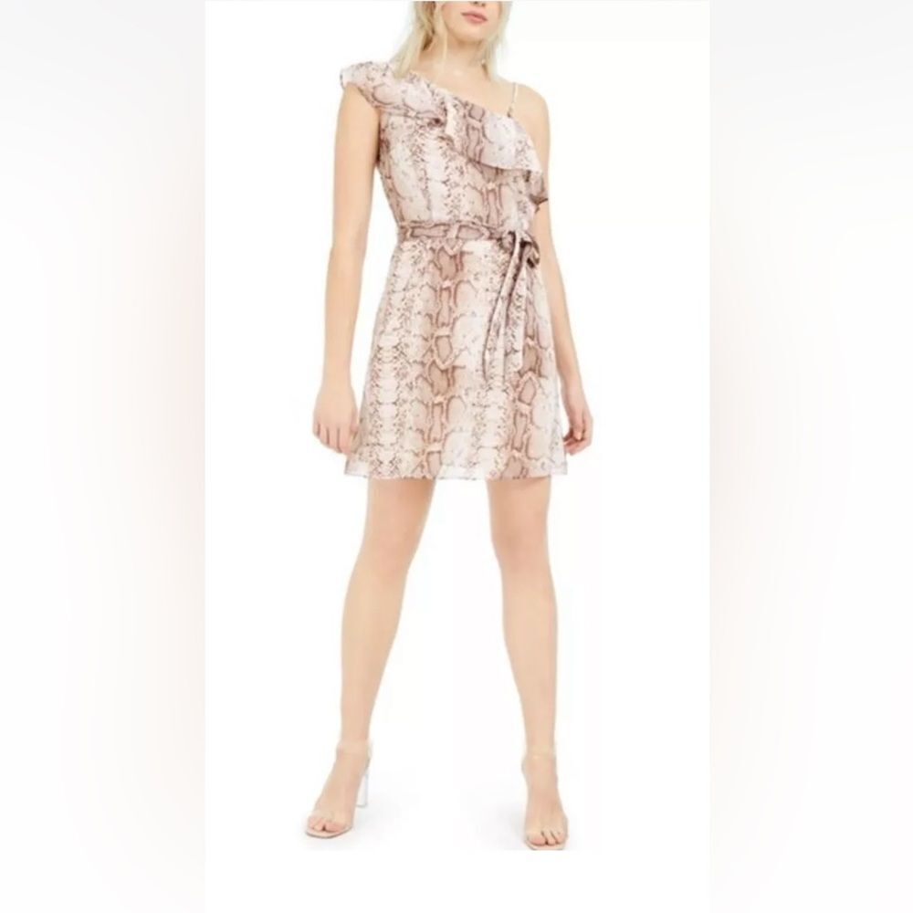 BAR III women dress Ethereal Earth Snake Python brown sz 4 $198